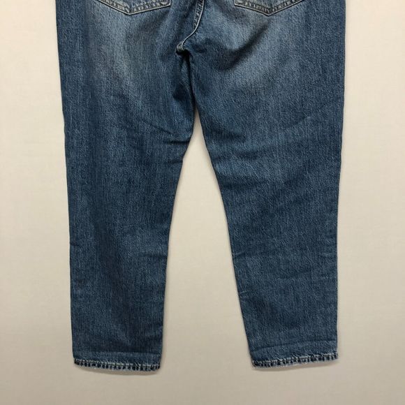 Gap Denim Women Sky High Straight Jeans Size 10 / 30R Cotton Blend Blue M109 -4 - Picture 13 of 13